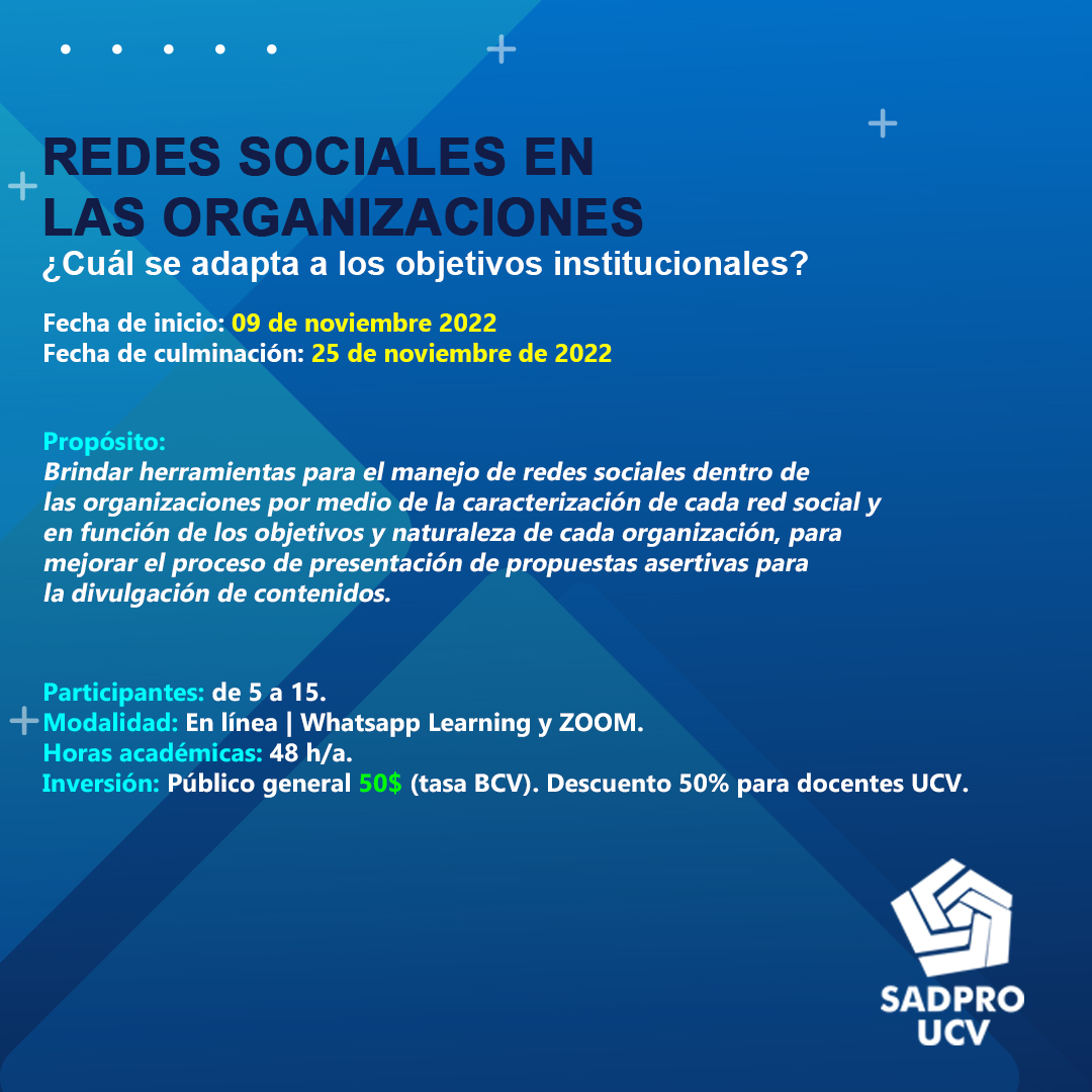 UCVSadpro's tweet photo. Para mayor información escriba al correo: docenciasadproucv@gmail.com  
Para formalizar la inscripción, ingrese a https://t.co/RQbmO8UUEs
BANCO PROVINCIAL. Cta cte
Nro. 01080033120100000652
Nombre SADPRO UCV. RIF G-20000062-7
��Los esperamos!
Prof. Raquel Romero https://t.co/ZGC6n9ycNO