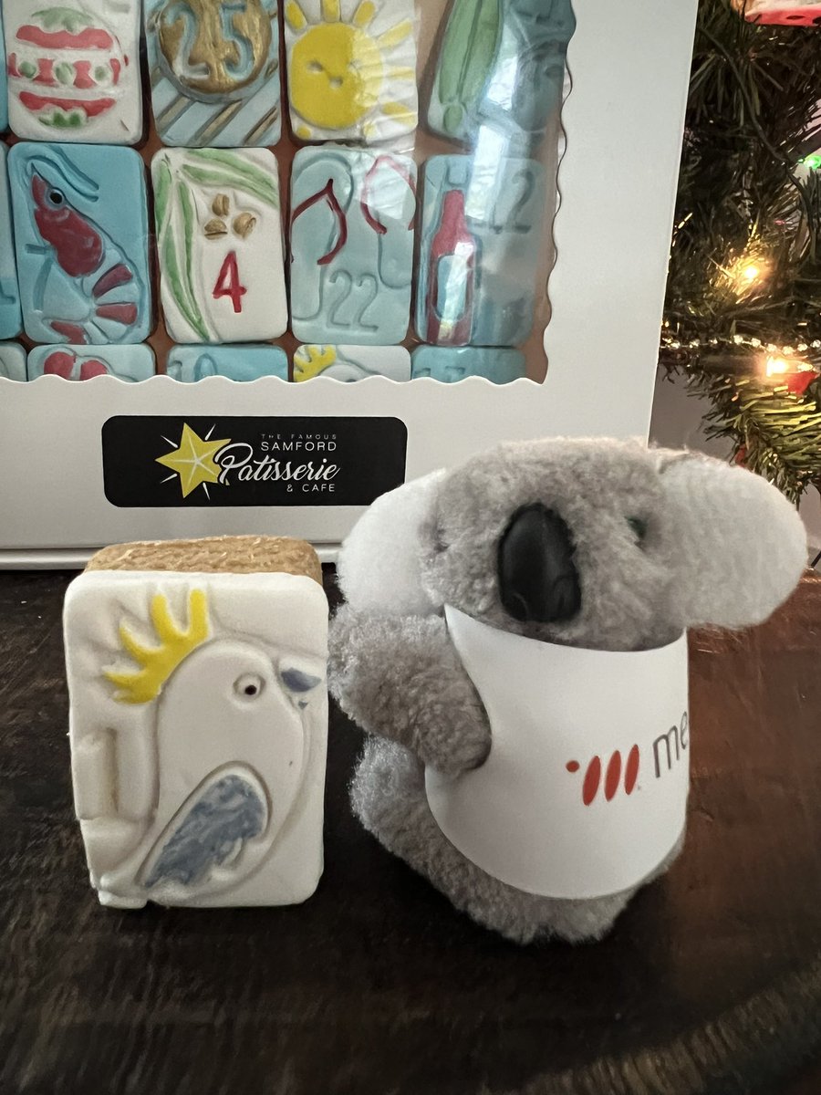 metacoda's tweet photo. Christmas countdown with a gingerbread advent calendar!
Day 1 - @metacoda koala hanging out with a gingerbread cockatoo ๐ฆ
๐จ๐โค๏ธ๐๐งโ๐
#metacodakoala #christmas #adventcalendar #gingerbread #samfordpatisserie #patisserie #cliponkoala #koalafun #christmascountdown #adventday1 https://t.co/sGYmPmiIn7