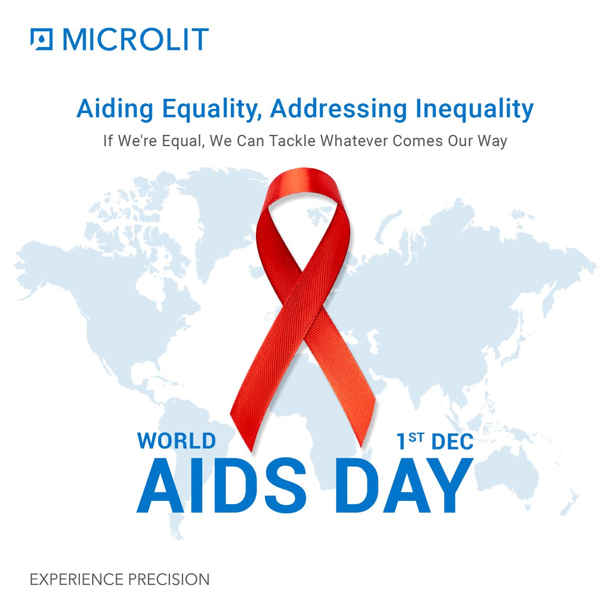 The theme for World AIDS Day 2022 'Equalize' is a call to action for all of us to pursue the methods required to redress disparities and aid in the eradication of AIDS.

#worldaidsday #aids #aidsawareness #aidsday2022 #equalise #microlit #accuracy #precision #experienceprecision