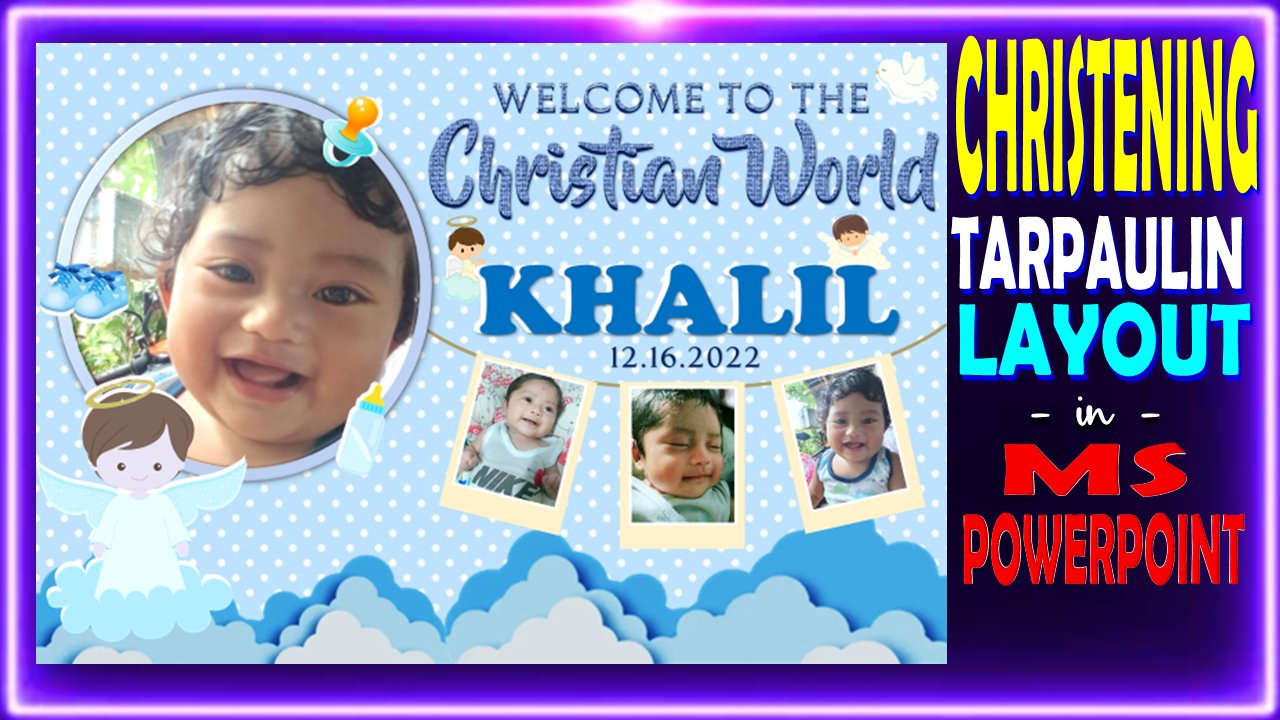 Tarpaulin layout 2024 for christening