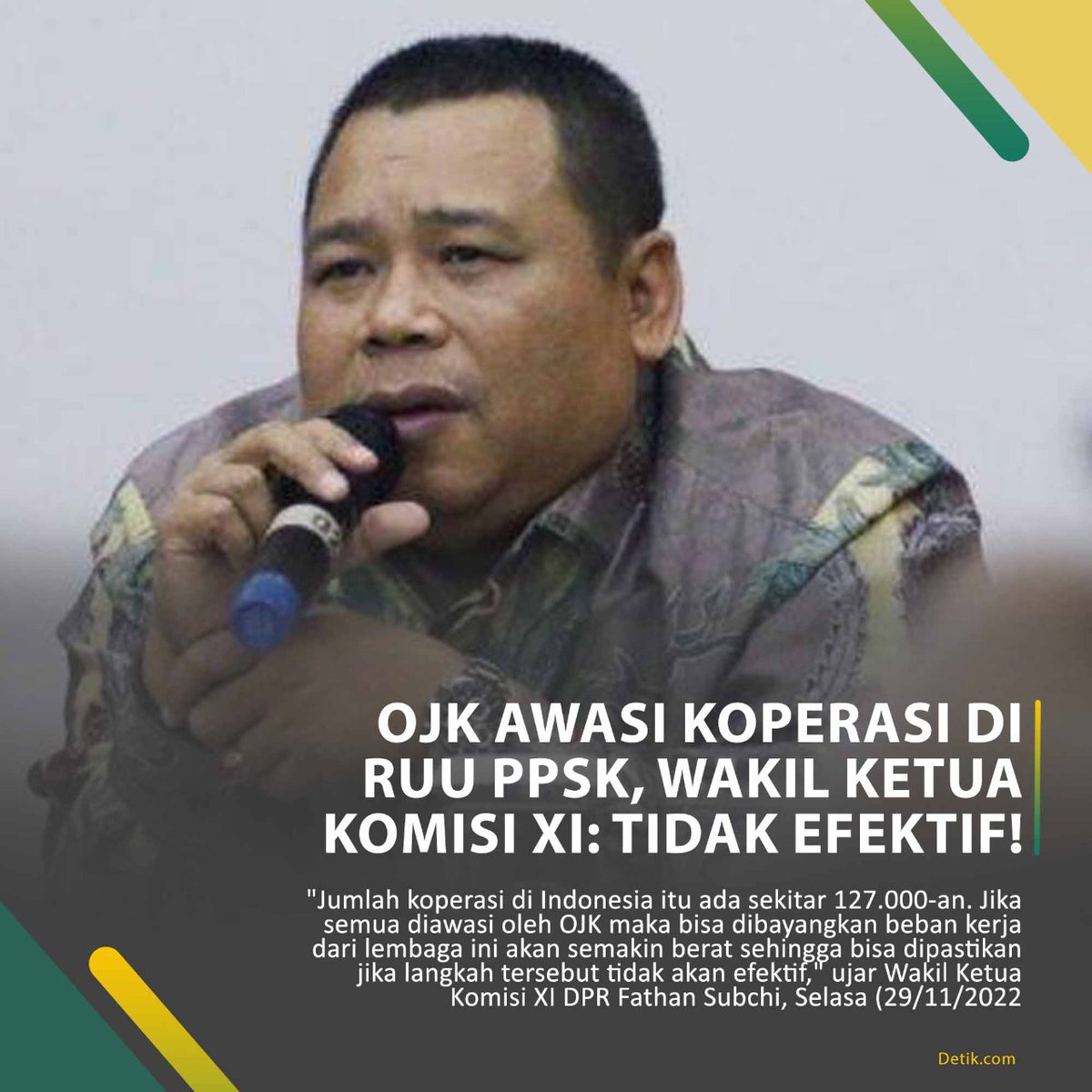 secuilocehan's tweet photo. Campur tangan OJK dalam pengawasan Koperasi dirasa kurang efektif. Tetap dibawah @KemenkopUKM
Save Ekonomi Kerakyatan
Semoga pak presiden @jokowi
@KemenkeuRI dan para anggota dewan @DPR_RI memdengarkan aspirasi rakyat.
#TolakOJKdiKoperasi https://t.co/kgVjO6TB54