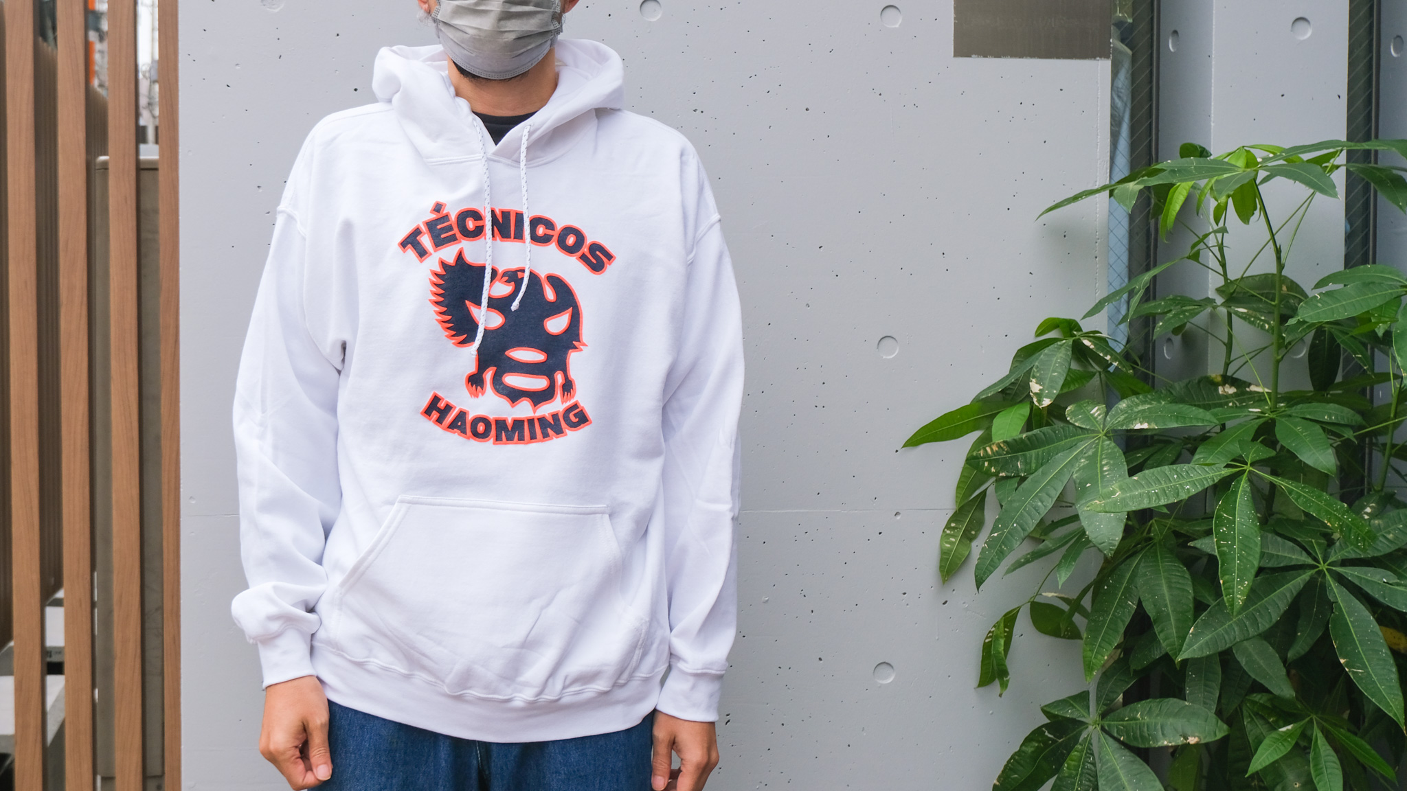 週末限定直輸入♪ ハオミン haoming マスク パーカー L プロレス