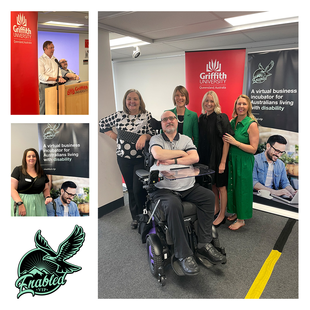 GU_Incl_Futures's tweet image. Last week, @GU_Incl_Futures was proud to support the #launch of Enabled, a #VirtualIncubator for #Australians with #disability. 

Read more here: lnkd.in/gSWq6qKD 

Contact: Gary Allen, Enabled.vip
enabled.vip