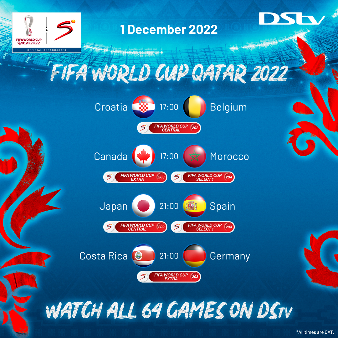 It's already been a tournament of upsets and high drama. Nothing suggests today's FIFA World Cup menu will be any different. Settle in - it's all live on SuperSport.