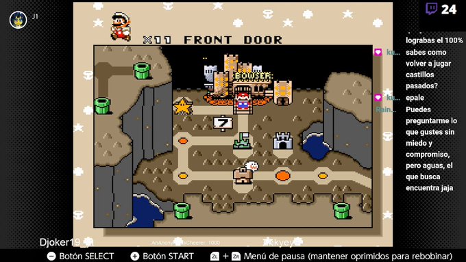 En 3 directos nos pasamos Super Mario World, y agradezco a los que me acompa&ntilde;aron desde el principio