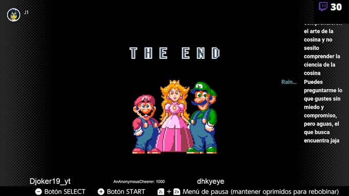 En 3 directos nos pasamos Super Mario World, y agradezco a los que me acompa&ntilde;aron desde el principio