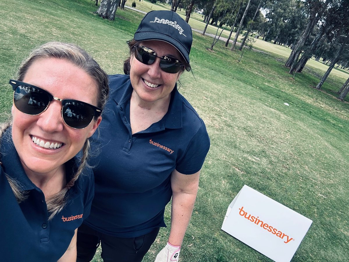 Businessary_au's tweet photo. Team Businessary had a great day out at the annual @NMFCOfficial #NorthNetwork #GolfDay last week. @AnnabelJRees &amp; @yankeevagabond pictured here with clients Craig Nugent from @dailyeditapp and Mark Gates from @VanguardLaundry

#businessary #homeforbusiness #necessaryforbusiness https://t.co/CuKj7ll9G9