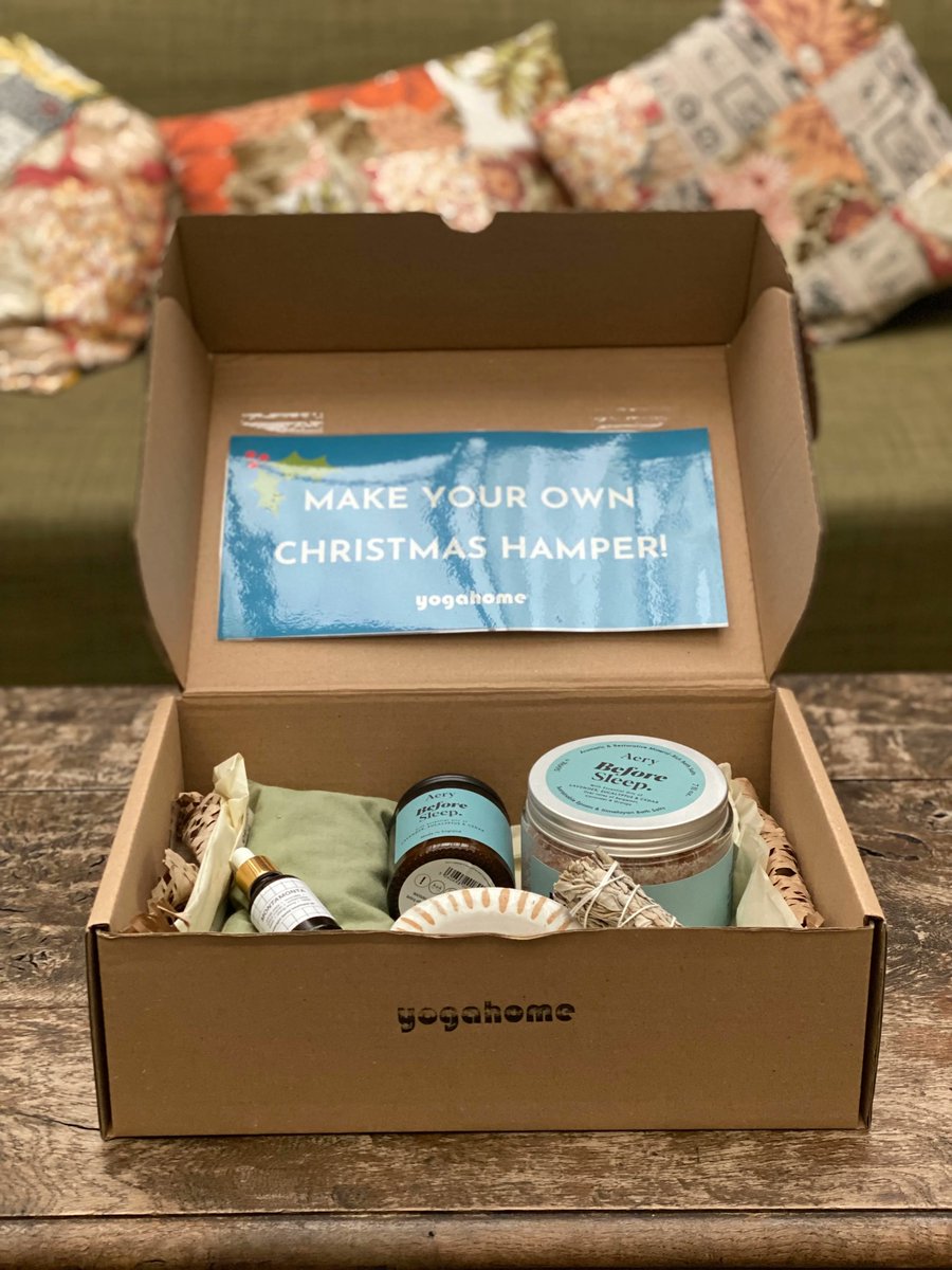 Create your own exclusive hamper gift box, hand-picking items from our shop range. From ceramics to homeware, botanical skincare to candles, yoga and Pilates equipment to aromatherapy, there is so much to love!

The boxes come in two sizes and are free when spending over £40 🎄