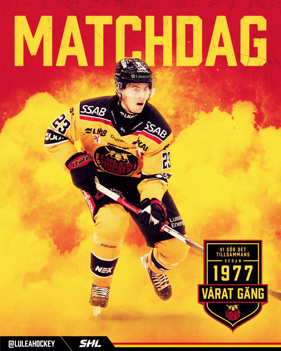 LuleaHockey's tweet photo. Ikväll väntar bortamatch nere i Västerbotten med nedsläpp kl 19:00.
Se matchen på plats i Skellefteå Kraft Arena eller på C More Hockey. https://t.co/AwQM8pqyo3