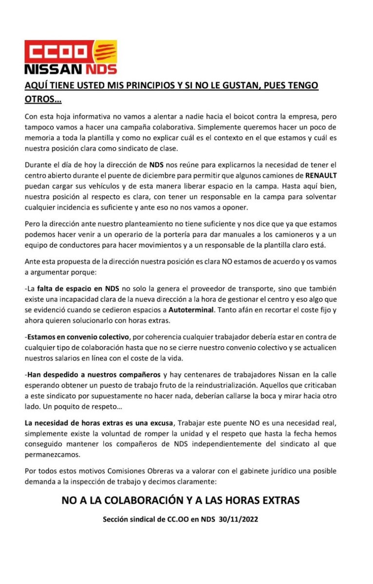 cc_nds's tweet photo. Hoja informativa de ayer. Se avecina un fin de año movido. https://t.co/lYsD8wekmq