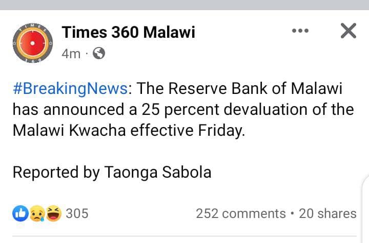 dlbSimon's tweet photo. @Times360Malawi what is this?  Is it fake? https://t.co/6OZclCtch1