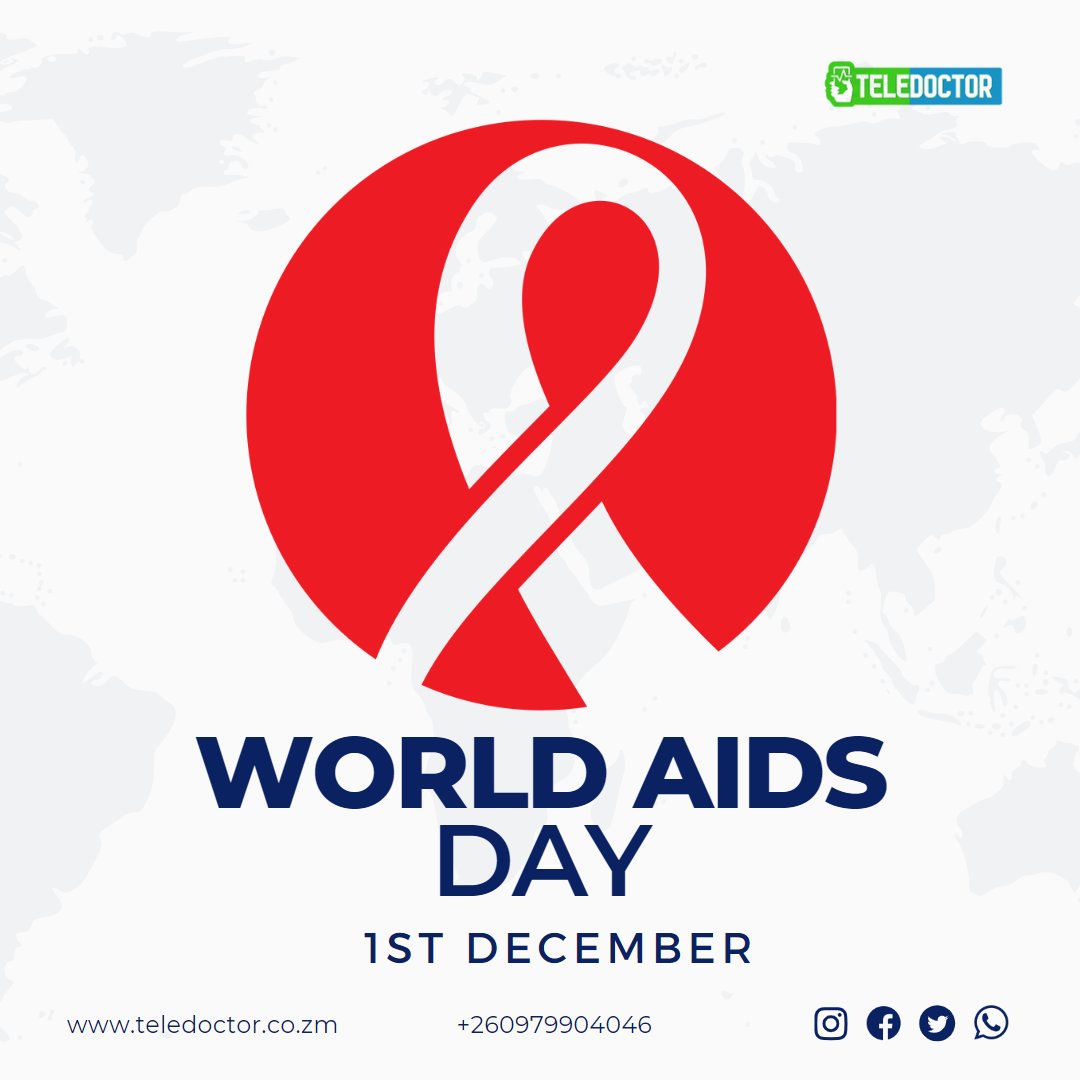 teledoctorzm's tweet photo. World AIDS Day is celebrated every year on 1 December. In honor of those who lost their lives to AIDS, people around the world unite to support HIV and AIDS survivors. #RockTheRibbon today to support the movement!
#WorldAidsDay #Teledoctor https://t.co/YYgMA6RZYK