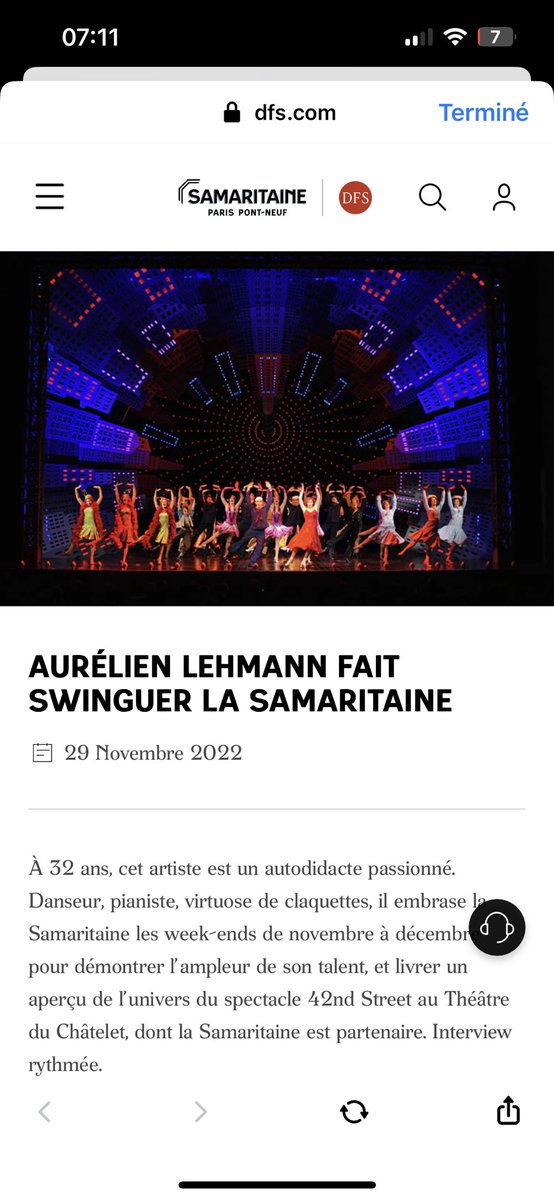 aurelienlehmann's tweet photo. Interview @Samaritaine #tapdance #claquettes https://t.co/ffedhUfBdG https://t.co/zzkdF7fd4T