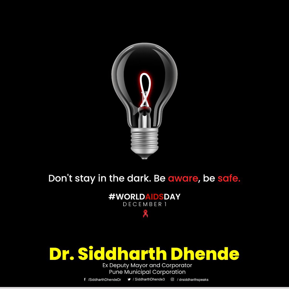 On the occasion of World AIDS Day May we put an end to this life-threatening disease to leave our generations a world free from AIDS… #WorldAIDSDay