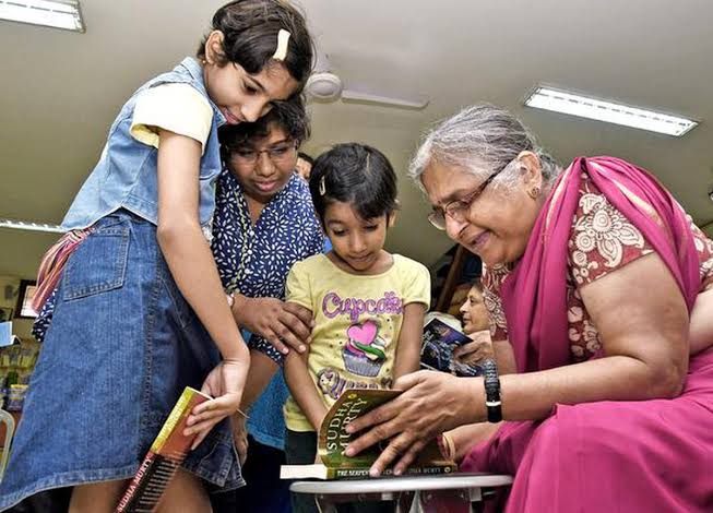 Foundation has started 60,000 libraries across Karnataka in the last 20 years Ms.Murthy was in city also to hand over the second instalment of books to 37 government-run schools in and around Vijayawada The Foundation has so far donated books worth ₹10 lakh to 100 local schools