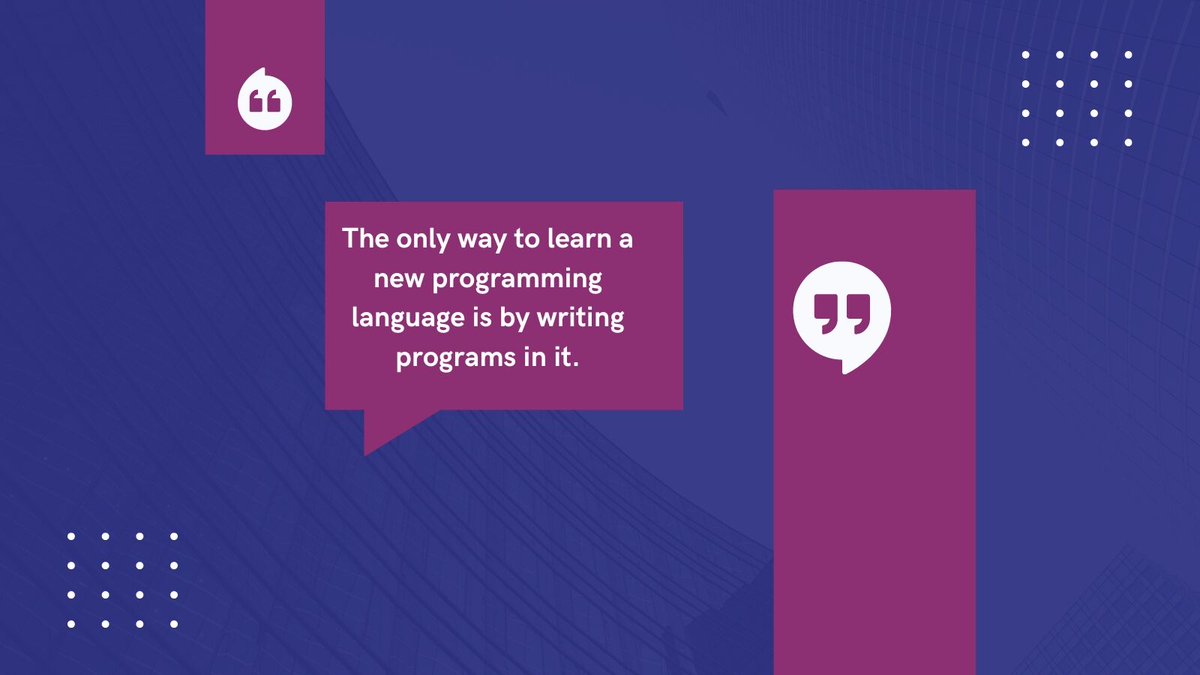 sami_infotech's tweet photo. The only way to learn a new programming language is by writing programs in it.
.
.
.
for more programming content follow us!

#samiinfotech #programmingcourses #bestcomputercourses #bestcomputerclasses #computerclass #bestcomputercoursesnerul #javaprogrammingcourses https://t.co/khBXjmTAUH