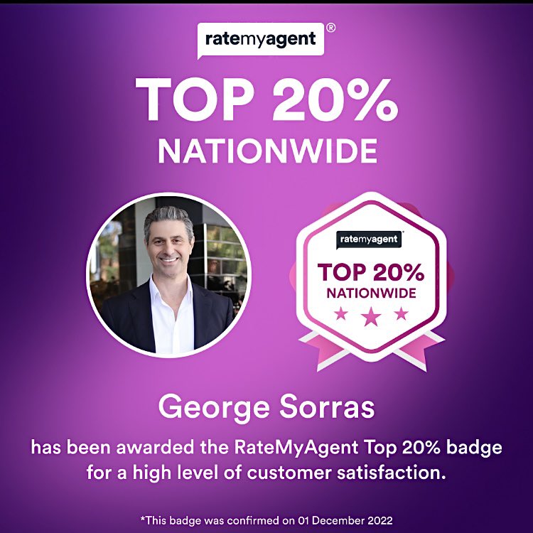 GeorgeSorras's tweet photo. Proud to have achieved recognition for my work in Real Estate with buyers &amp; sellers in 2022. Thank you to all my wonderful vendors for their trust. https://t.co/3bp910BMID