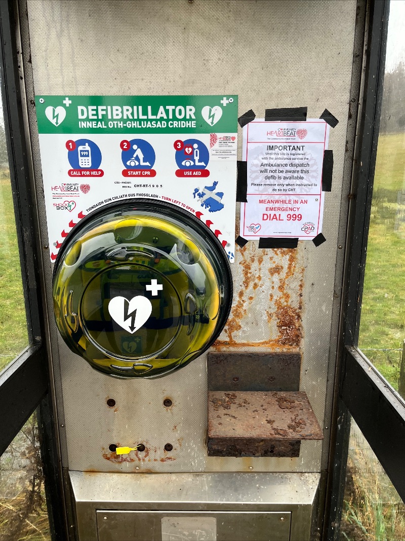 Community Defibrillator Awareness Session - mailchi.mp/6d9d14069960/c… @ Glenlivet Hall, Monday 12 December, 7pm. All welcome, no need to book.