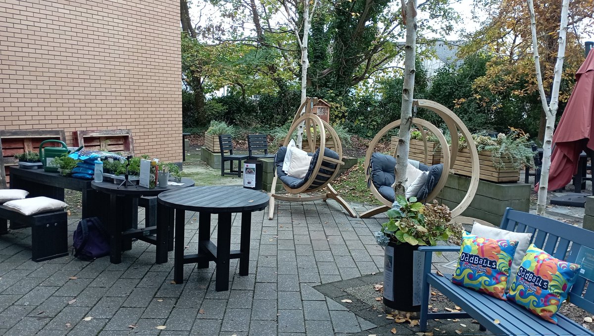 Today, we are delivering our engagement stand <a href="/cardiffbusiness/">Cardiff Business School</a> student wellbeing day! Visit us to say hi, learn a bit about hedgehogs and the <a href="/HogFriendly/">Hedgehog Friendly Campus</a> accreditation scheme, and even create your own hedgehog art 🦔🖍️🎨. Visiting the wellbeing &amp; wildlife area is also a must! 🤗