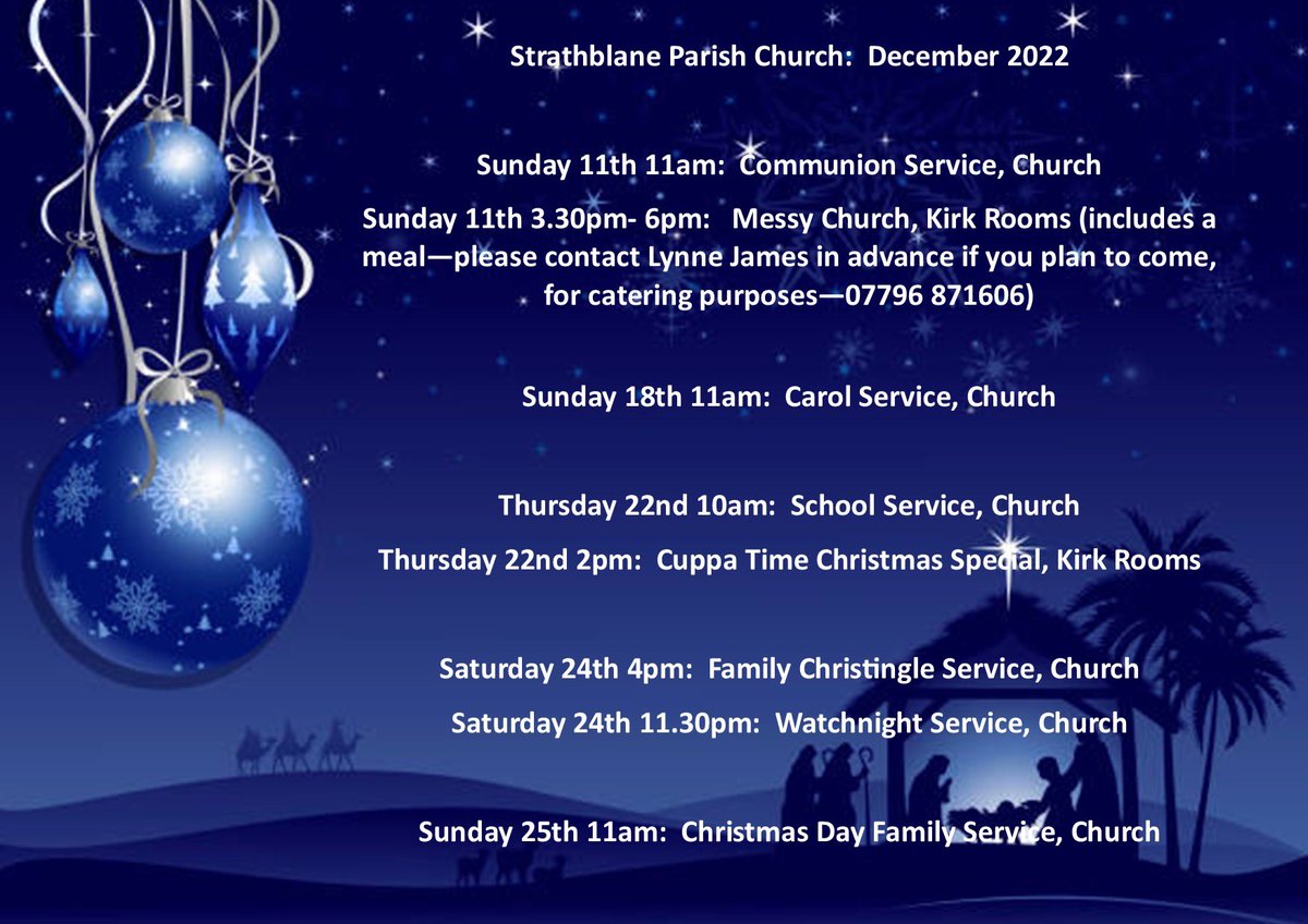 StrathblaneKirk's tweet photo. Please do join us this Christmas #joytotheworld https://t.co/T4YdInDta3