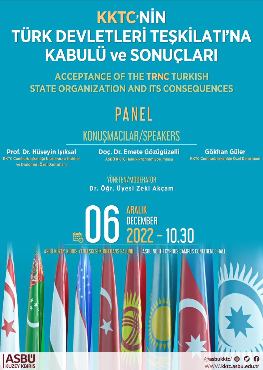 KKTC artık gözlemci DEVLET. Devletler hukuku açısından Devlet olgusu ortadadır . Anlatacağız .