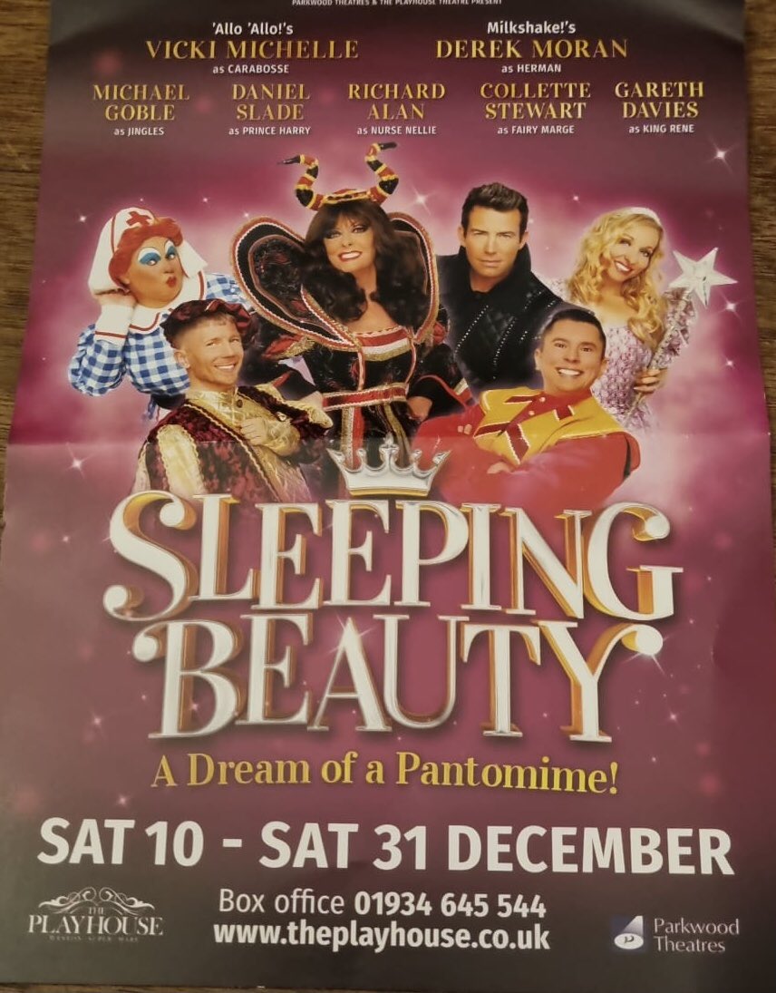 Panto rehearsals start today. Looking forward to working with all these Wonderful People, going to be Fabulous. #SleepingBeauty @derekmoran5 @TheDanSlade @michaelgoble