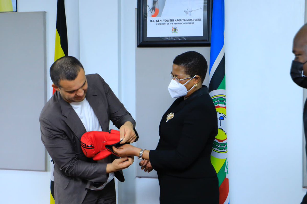 Earlier today I met with Mr.Umar Kremlev, the President of the International Boxing Association in my office.
I applaud him for offering to build a modern boxing complex in Uganda.

I pledged the support of <a href="/Parliament_Ug/">Parliament of Uganda</a> towards the boxing fraternity.