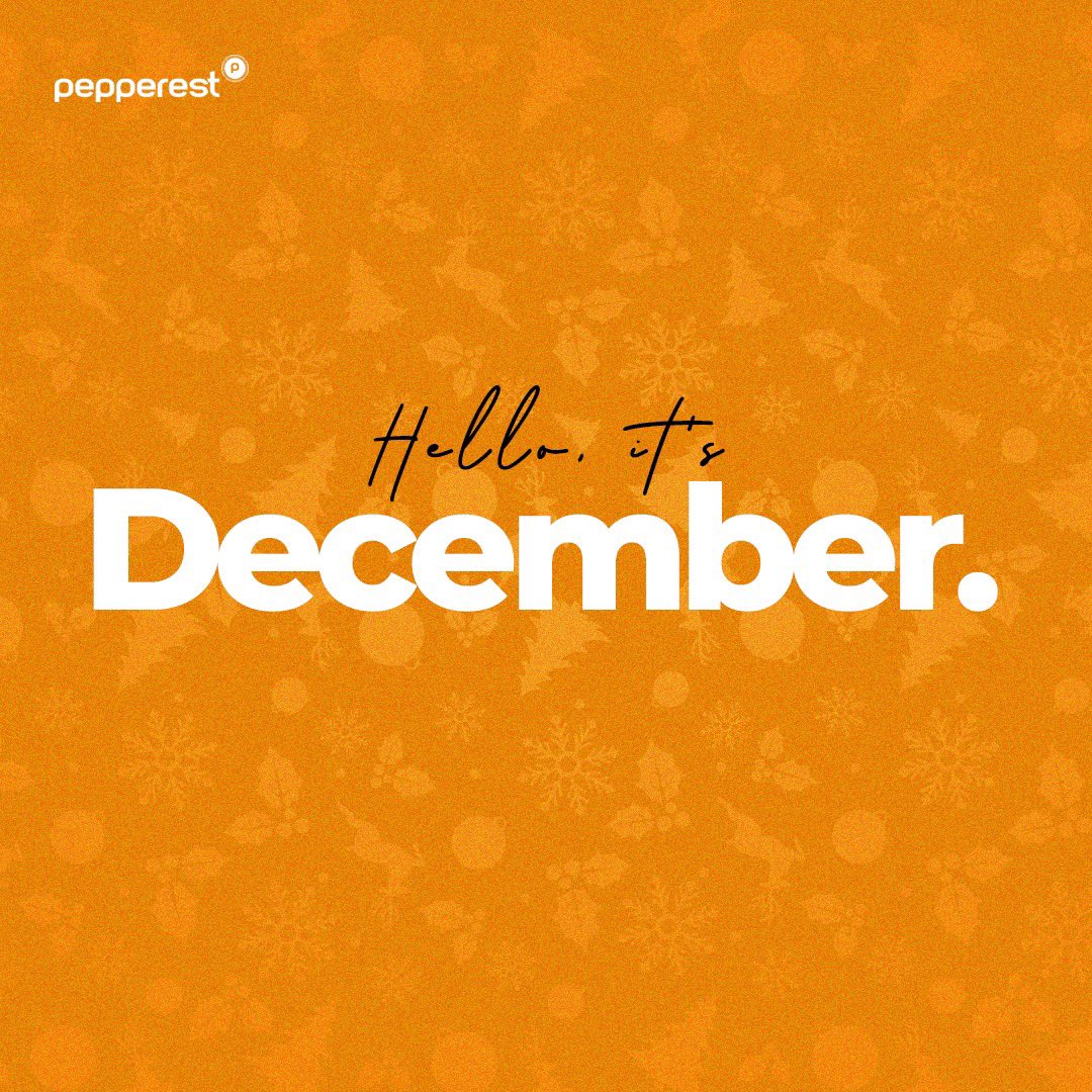 usepeppa's tweet photo. Welcome to the Holiday season🎄
Happy new month ✨
#pepperest #HappyNewMonth https://t.co/ipacdbAxC4