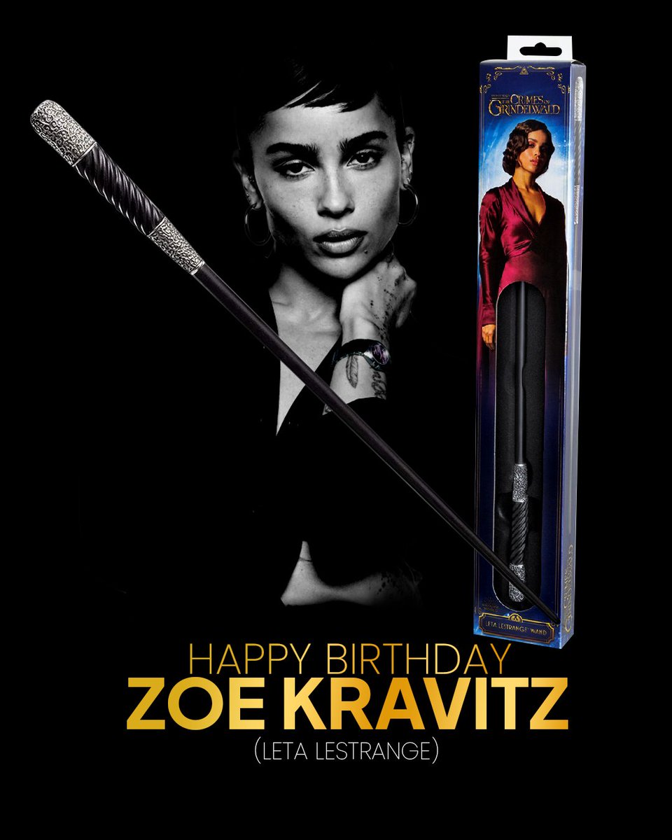 HouseofSpells's tweet photo. Happy Birthday Zoe Kravitz✨💫
Get your Leta Lestrange Wand Now! - https://t.co/ukonWg6FBr
#happybirthdayzoekravitz #happybirthday #letalestrange https://t.co/ZYh6MX1Oc6