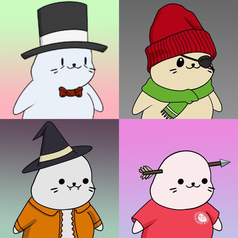 looks_rekt's tweet photo. Giving away 4x Sappy Seals NFT 🦭

Floor price is 0.67 ETH 🎁

Like, follow &amp; RT + Tag 2 friends ✅

~ 24 hours ⏰ https://t.co/v9p6hiJmzb