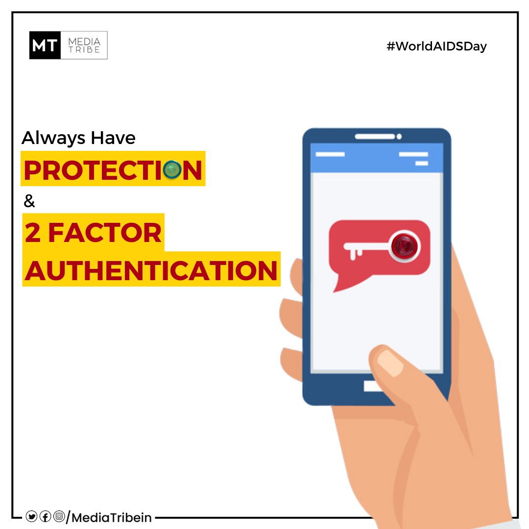 Always use protection &amp; also don't forget to have 2 Factor authentication! #WorldAIDSDay2022