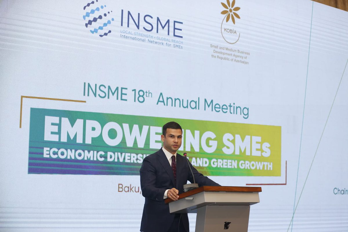 smbgovaz's tweet photo. Bakıda @INSME_-nin 18-ci İllik Toplantısı keçirilib. #INSME və bu təşkilata üzv olan #KOBİA-nın birgə təşkilatçılığı ilə keçirilmiş tədbir “#KOB-ların gücləndirilməsi: İqtisadi diversifikasiya və yaşıl inkişaf” mövzusuna həsr olunub.
Ətarflı: https://t.co/kqhf8rBmFq https://t.co/YY9yTWvKNZ
