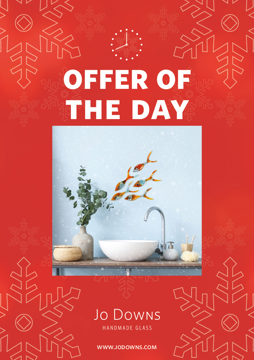 Jo Downs Glass (@jodownsglass) on Twitter photo Today is the beginning of our promotional event 'Days of Christmas' with a new offer everyday up until the 11th of Dec. The offers will be available online and in our galleries! Today we have 20% OFF all our Minnow Shoals with the code XMAS1 up until midnight tonight. Today is the beginning of our promotional event 'Days of Christmas' with a new offer everyday up until the 11th of Dec. The offers will be available online and in our galleries! Today we have 20% OFF all our Minnow Shoals with the code XMAS1 up until midnight tonight.