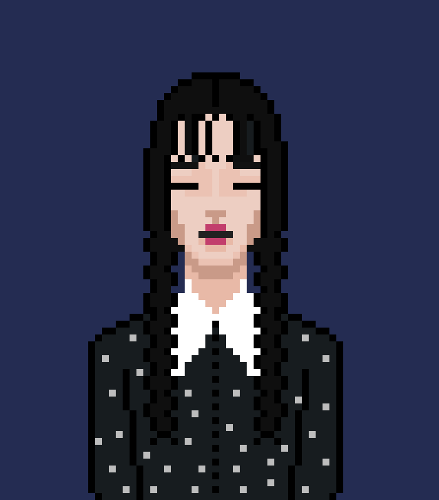 Wednesday Addams 
👥 49 owners
🛒 153 Sold
💰 floor price 0.012Eth
⛓ Polygon Net.
⛽️ NoGasFee
Check out this item on OpenSea opensea.io/assets/matic/0… <a href="/opensea/">OpenSea</a> #wednesdaynetflix #wednesdayaddams #NFTCommunity #NFTdrop #NFTpolygon #nftopensea #nftpixelart #nftcollectors #NFT