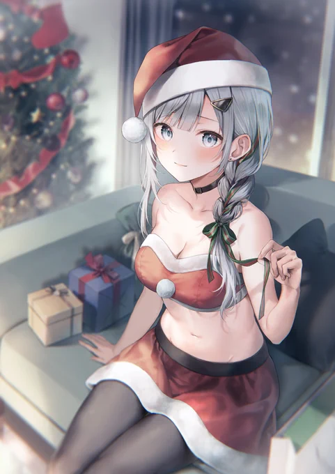 銀髪美少女とおうちデート 