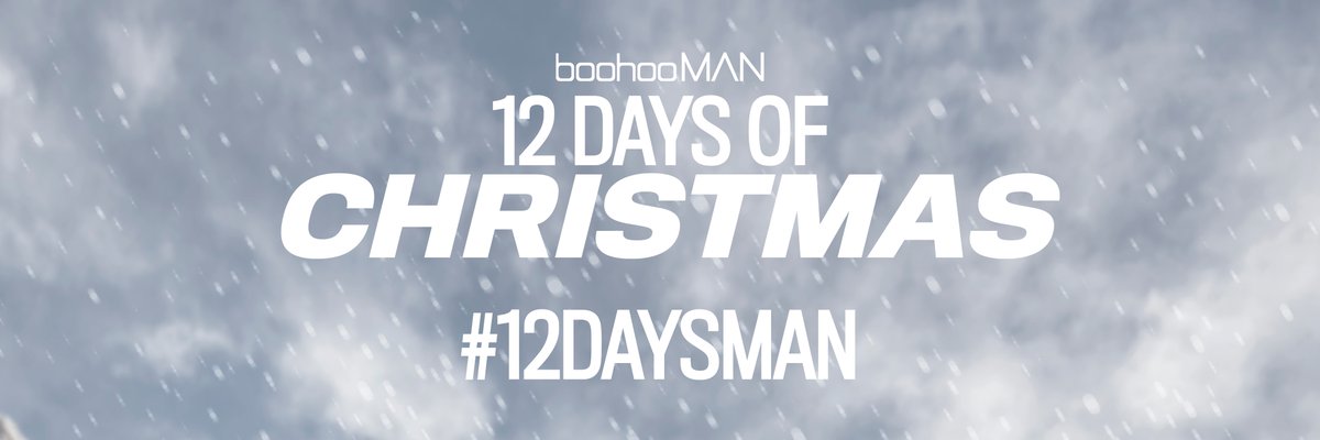 ✨ DAY 5 OF 12 🎄

#WIN A £100 VOUCHER TO SPEND ON SITE 🎅
 
TO ENTER:
📲 Like &amp; RT This Tweet
🤝 Follow <a href="/boohooMAN/">boohooMAN</a> 
➡️ Reply to this tweet with #12DaysMAN

Shop Christmas NOW ➡️ bit.ly/3GObJ0O