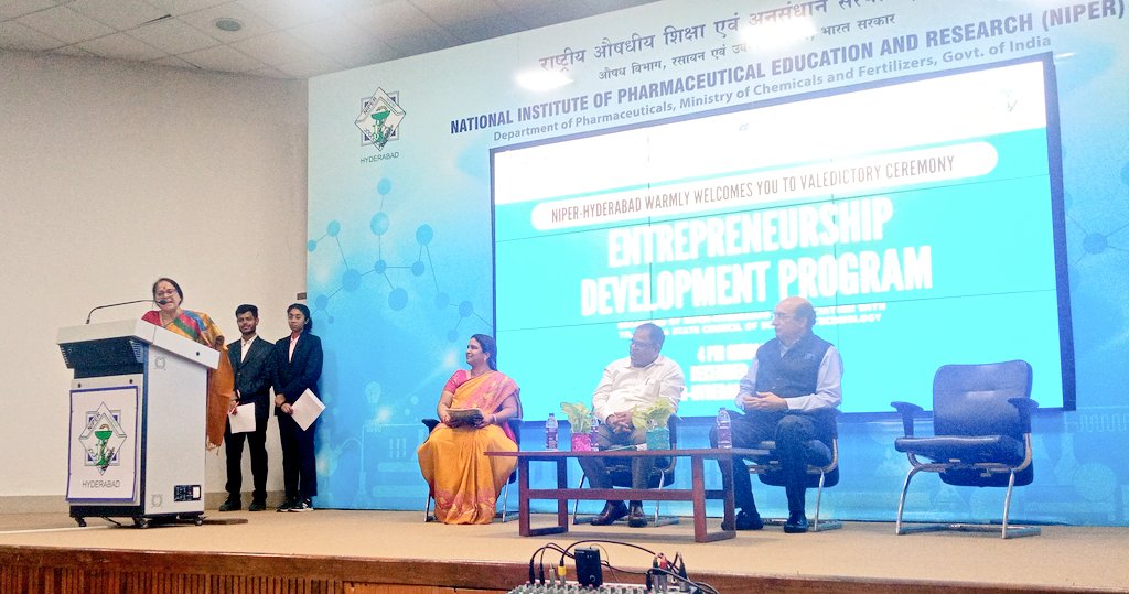 NIPERHyd's tweet photo. Glimpses of Valedictory Ceremony of #Entrepreneurship Development Program organized by @NIPERHyd in association with #TSCOST

@Pharmadept @mansukhmandviya @OfficeOf_MM @bhagwantkhuba #Entrepreneurs #Entrepreneurs #StartupIndia https://t.co/JGfOnMqJso
