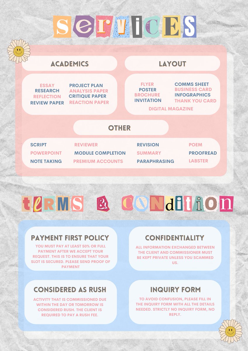 ꕤ ꒰ 𝐰𝐞𝐥𝐜𝐨𝐦𝐞 𝐭𝐨 𝐨𝐮𝐫 𝐬𝐚𝐟𝐞 𝐬𝐩𝐚𝐜𝐞 ꒱ ꕤ

⚘  are you heavy on backlogs? don't worry, we got u covered.

⚘  we cater light to heavy &amp; rush to non-rush comms.

꒰ navigation ꒱
🪐 samples • #blaicefiles
🌿 updates • #askblaice 
🪵 feedbacks • #blaicereceipts