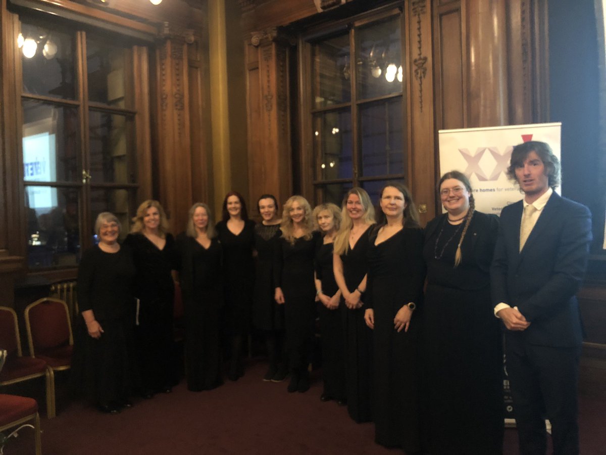 Last night we performed at <a href="/VHScotland/">Veterans Housing Scotland</a> as part of their 25for25 initiative to get 25 new homes for veterans and their families by 2025.

#MilitaryWivesChoirs #Edinburgh #SingShareSupport #SingingSisters #StrongerTogether #TogetherInHarmony  #choir #veteranshousingscotland