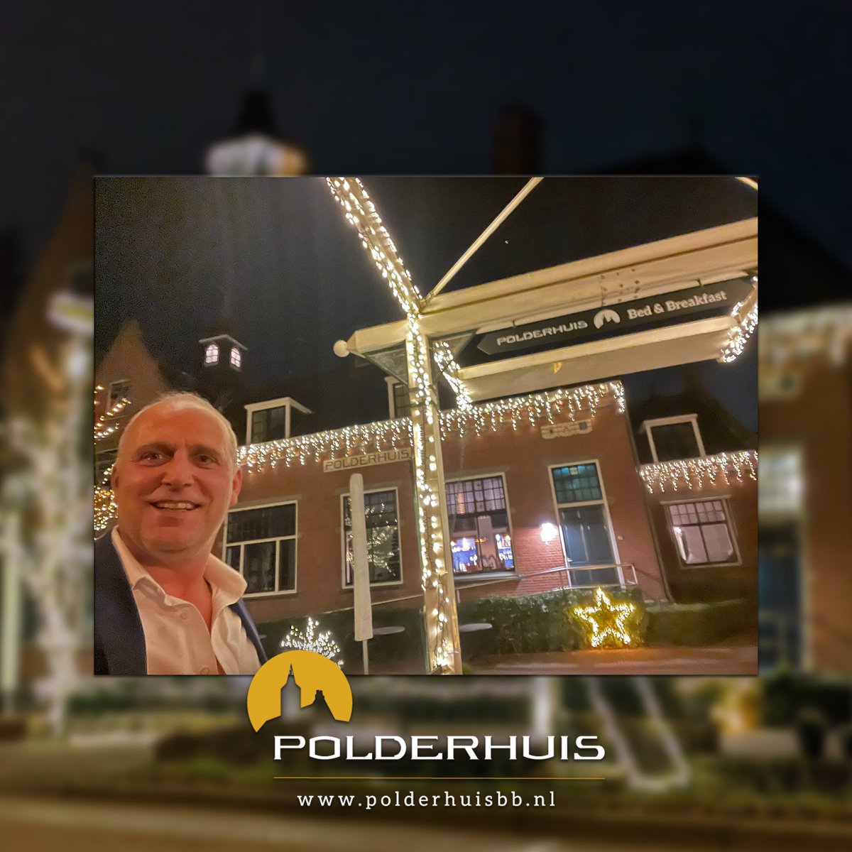 polderhuisbb's tweet photo. Winactie!
Kun jij een veel leukere selfie maken dan Pieter? ga dan snel naar onze socials en win een overnachting voor twee personen in februari 2023.
#polderhuis #selfie #winactie #bergschenhoek  #kerstverlichting  #benb #boutiquehotel   #bedandbreakfast #hetperfecteplaatje https://t.co/jz9BR52pD2