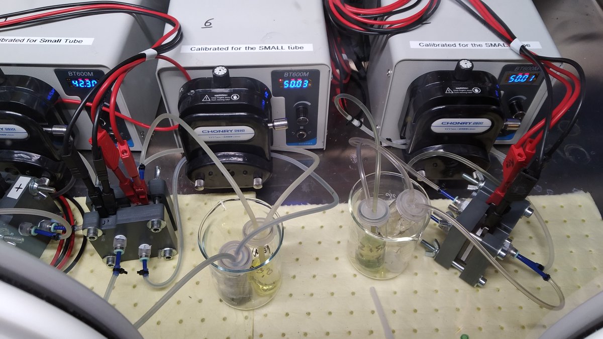 Compbat1's tweet image. Looking for suitable materials for Aqueous Organic Redox Flow Batteries (AO-RFBs), the new organic
compounds synthetized within the CompBat project are tested in lab-scale flow batteries at
University of Turku.

More info:compbat.eu/2022/12/01/tes…