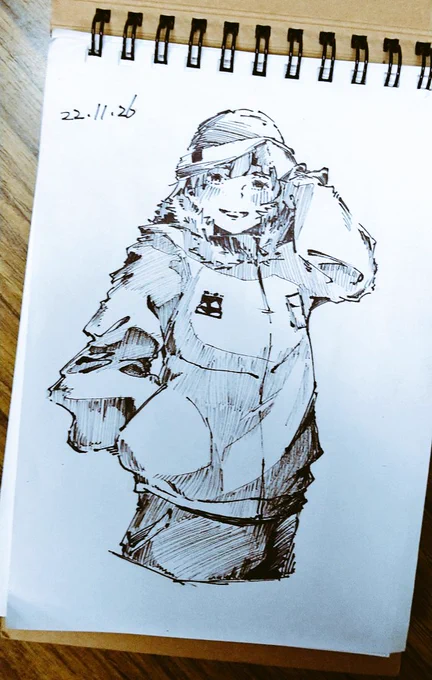 名古屋帰りに描きました 