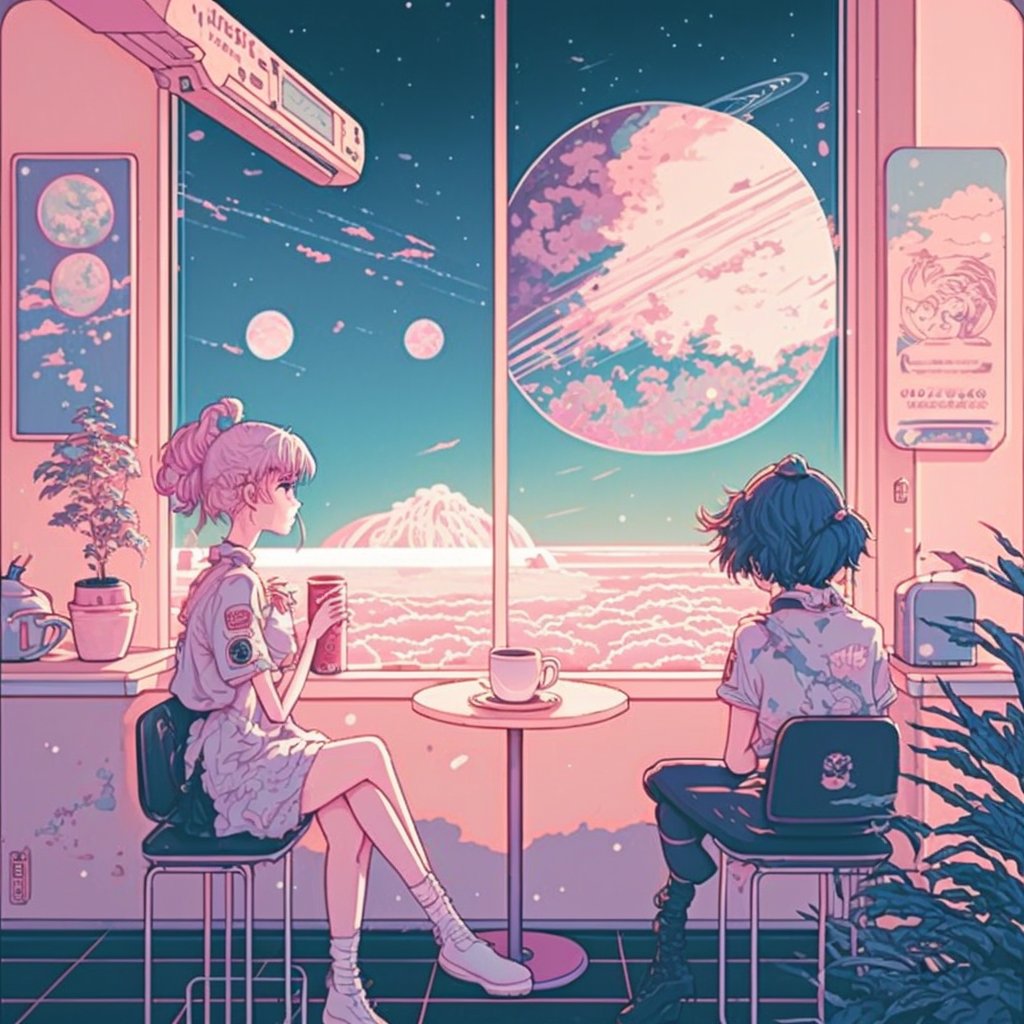 xarechel's tweet photo. intergalactic boba shop 🪐🧋💫 #midjourneyV4 https://t.co/3n658pxcQf