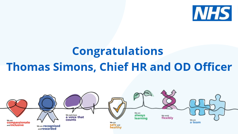 people_nhs's tweet photo. Congratulations to our Chief HR and OD Officer @TomSimons_NHS for being awarded @CIPD Chartered Companion Status. An incredible achievement that recognises his hard work in making #PeoplePromise and Future of HR and OD a reality. #CharteredCCIPD https://t.co/LzetgTS1po