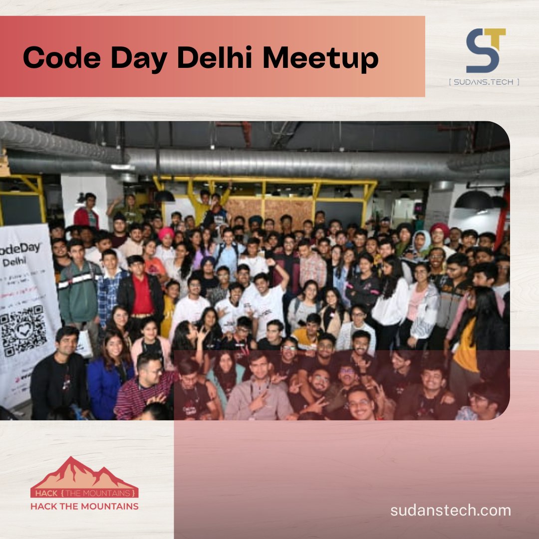 SudansTech's tweet photo. We had such an amazing time as the community partners at the#codeday Delhi meetup
What were your favorite moments from Delhi
Meet-up!?
Comment below
#sudantech #codeday
#HackTheMountains #htm #meetup
#hackthon #networking https://t.co/KEpJmjfT35