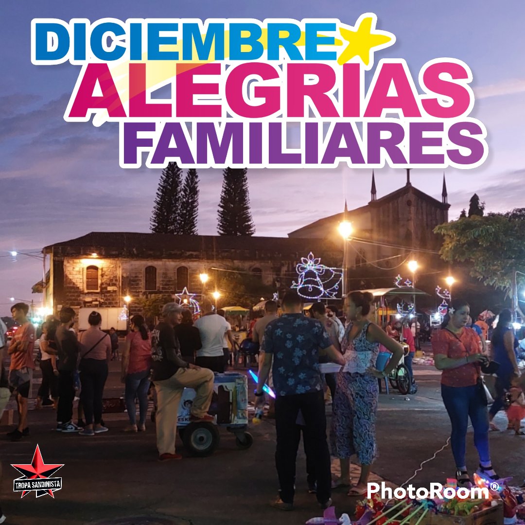 Buenos dias a todos , Bienvenido Diciembre , les deseo un mes ĺleno de Paz y felicidad  en unión  familiar.

#TropaSandinista 
#LeónRevolución 
#DiciembreAlegriasFamiliares
#NavidadesSinSanciones 
@rcs_ni <a href="/TE2021/">Tropa Sandinista</a> @LeonPrimeraCap1 
<a href="/NormaYanina2/">NormaYanina2 ❤</a> <a href="/CanDigital2/">Cañón Digital</a> <a href="/NanyNica2/">NanyNica2</a>