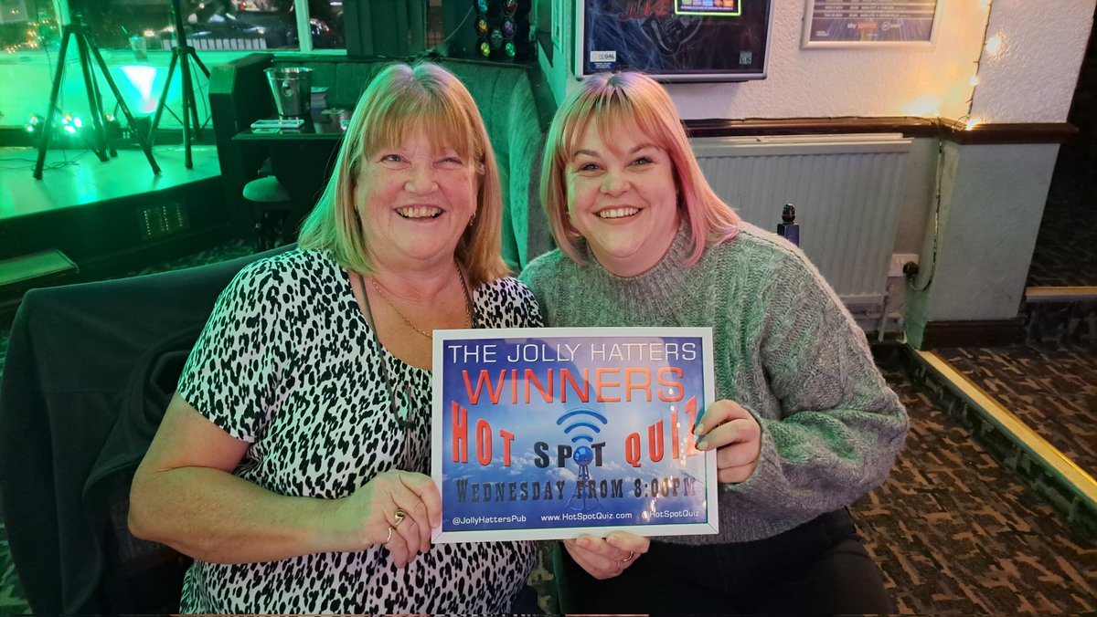 HotSpotQuiz's tweet image. We had a fab fun @HotSpotQuiz Night Powered by @SpeedQuizzing on Wednesday night at The @JollyHattersPub in #HaughtonGreen 
Fab winners
1st 🥇 "Valhalla"
2nd 🥈 "Bussin"
3rd 🥉 "Slay Slay Slay Slay"
Last "Team Pissed"
No-one won the £245 💰Ca$h on #PYCR! ♣️♦️♠️♥️ #Quiz