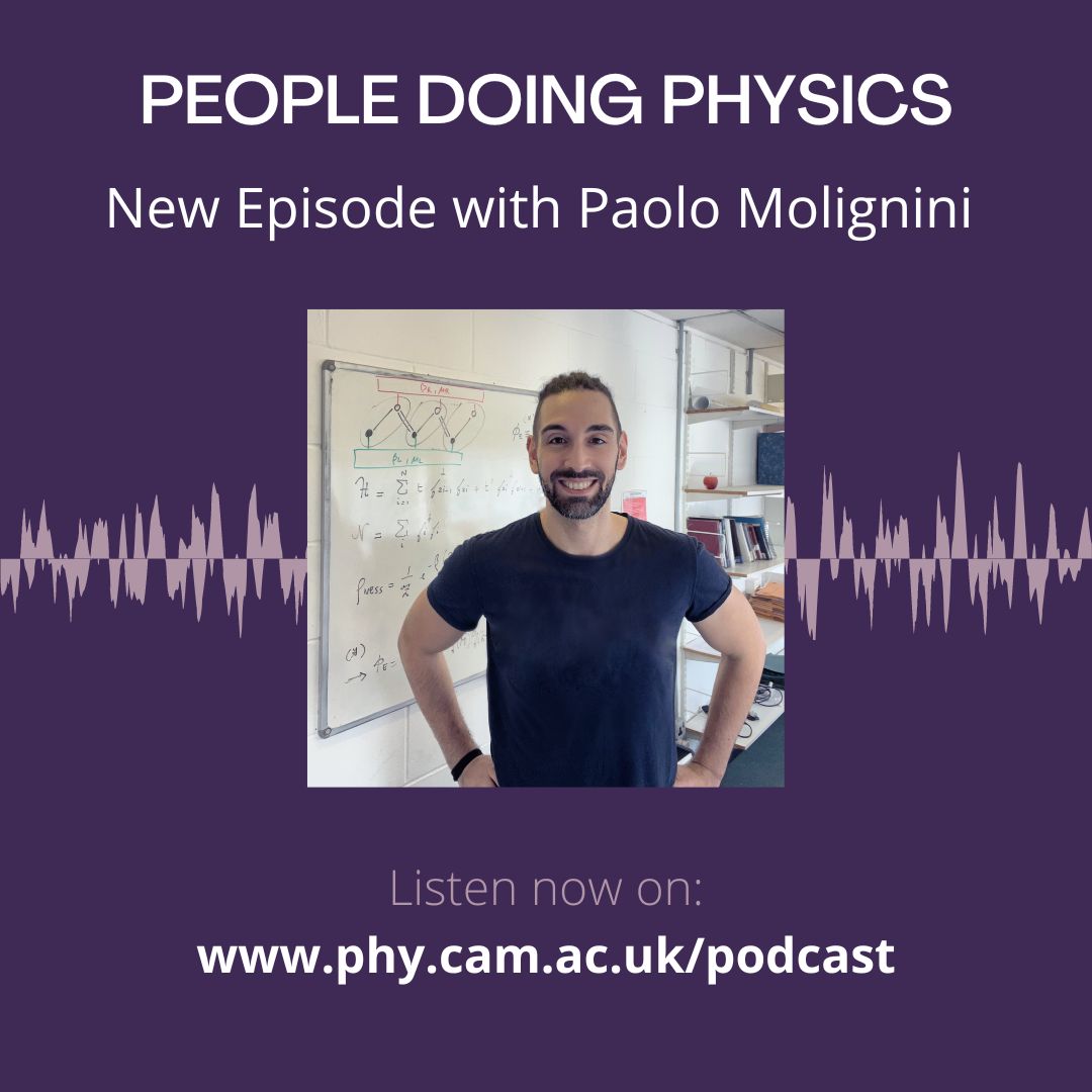 In the latest episode of #PeopleDoingPhysics, Dr Paolo Molignini talks about about his experiences growing up in southern Switzerland, his work as a theoretician studying topological matter and more. Listen now on your usual #podcast platform or player.captivate.fm/episode/f00e75…