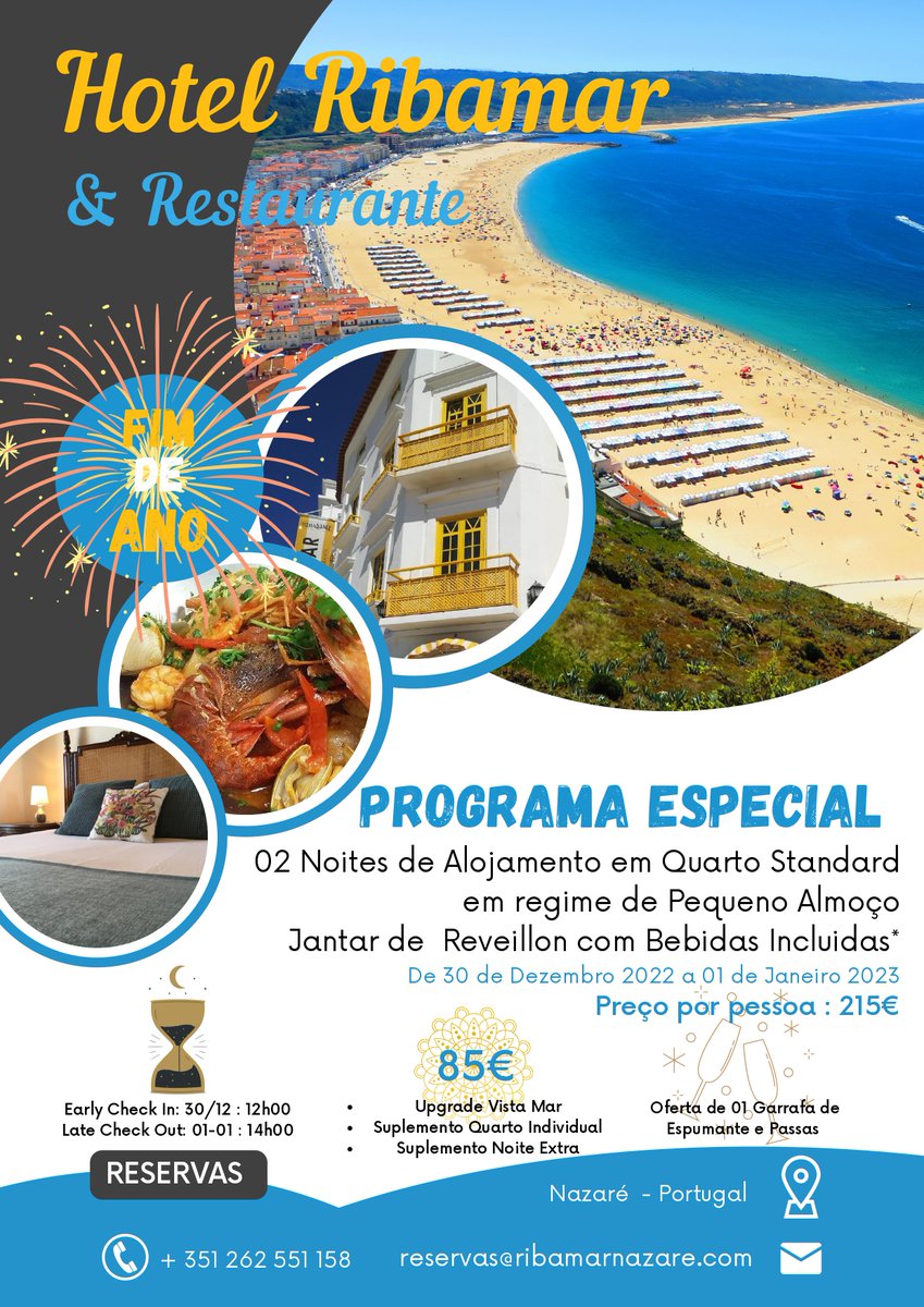 Hotel Ribamar – Passagem de Ano 2022-2023

 findoutnazare.pt/listing/passag…
 #findoutnazare #nazare #visitnazare #lovenazare
#nazareportugal
#passagemdeanonazare2023
#newyear