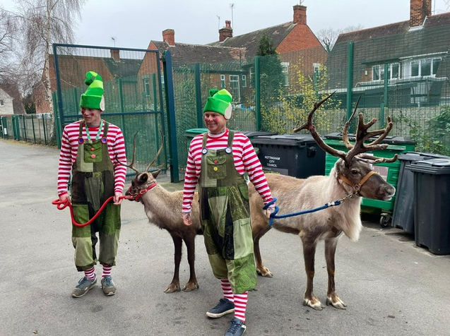 SpringfieldDLT's tweet image. It's beginning to look a lot like Christmas.....at SPA.
This year Santa sent his Reindeer to deliver the Elves.